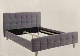 Liam sengeramme til boxmadras 140x200 cm Grå 