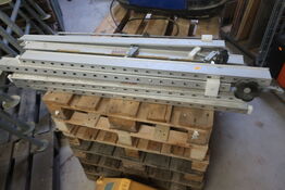 4 stk. aluminiun spændskinner PIANO
