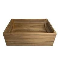 4 stk. Kasse Teak 1/1 GN B530 x D325 x H180 mm WOOD by KEN STORKØKKEN