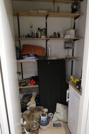 Div. Troldteltplader, maling, brugskunst, kabeltromle m.m.