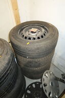 4 stk. fælge med dæk GOODYEAR 215/65R15C