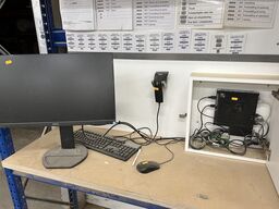 Computerskærm PHILIPS Brilliance 241B, computer LENOVO, tastatur, mus 