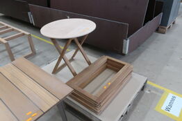 Foldebord samt div. Stel i teak