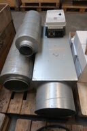 Motor til ventilation samt 2 stk. lyddæmper