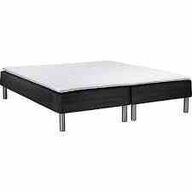 Huma Premium boxmadras seng med 70 mm. topmadras og stålben 180x200 cm 