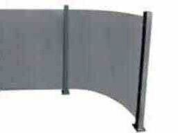 2 stk Buede Nordic Glashavehegn Røgfarvet 93x100 cm