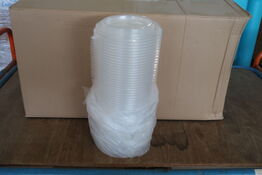 4 kasser (400 pr. stk.) Låg til  madbakker    DUNI  550 CC PP KAPAK