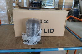 2 kasser (400 pr. stk.) Låg  til  madbakker    DUNI  550 CC PP KAPAK