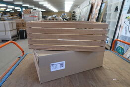 5 stk. Teak kasser 1/1 G WOOD BY KEN STORKØKKEN 303555