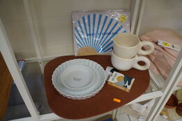 Kopper, dækservietter, m.v.