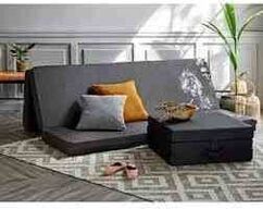 Sleepy 3-delt foldemadras 150x180x12 cm Antracit 