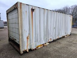 20' fods container m. rulleport Max påhængsvægt: 24000 KG Max V-værdi:0000 Lastbilkoble længde: 9,55 m