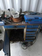 Arbejdesbord m. div. værktøj 