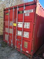 Container 20 fod med indhold