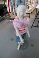 Mannequin med div. børnetøj