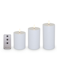 3 pk. Cozzy LED bloklys udendørs hvid 3 stk.