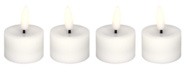 5 pk. Cozzy LED fyrfadslys 4 stk. hvid