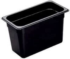 8 stk. Kantine 1/4 GN D150 mm sort Cambro