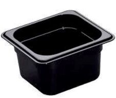 24 stk. Kantine 1/6 GN D100 mm sort Cambro