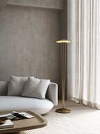 3 stk. nordlux blanche gulvlampe messing m. dæmp(ubrugt)