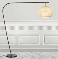 2 stk. nordlux hisoka gulvlampe i fsc certificeret bambus(ubrugt)