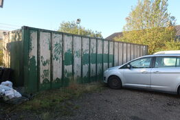 40' container med dækreoler (dæk medfølger ikke)
