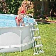 Intex Deluxe Pool sikkerhedsstige med aftagelige trin til pools - 92-107 cm