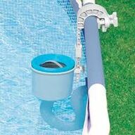 Intex 28000 deluxe vægmonteret overfladeskimmer til fritstående pool