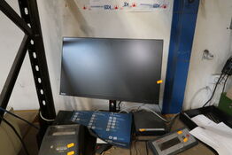 Computerskærm LENOVO, tastatur, mus, computer LENOVO 12E3