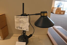 Frandsen Bordlampe Mat Mørk Blå/Antik Messing 