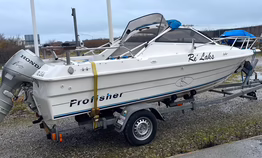 Cutter Profisher HT med Honda BF50 samt trailer (MOMSFRI)
