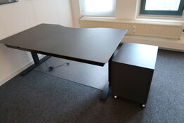 El. hæve/sænke skrivebord, skuffemodul