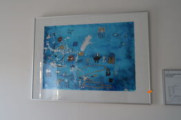 2 stk. plakater samt whiteboard