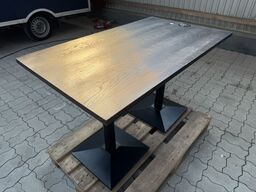 Spisebord med bordplade i massiv eg. L120cm x B70cm
