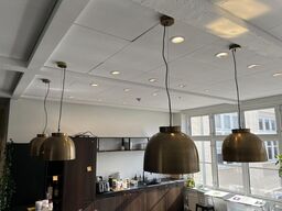 4.Stk. Pendel Lamper i messing look