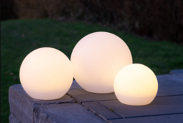 Cozzy 3-Pak Udendørs Solcelle Led Lyskugler - Hvid  