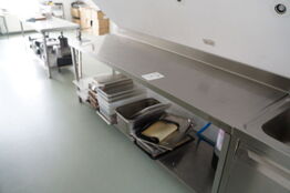 Arbejdsbord i rustfri stål  ELECTROLUX 240x70x88 cm 