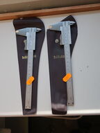 2 stk. MITUTOYO skydelære 