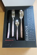 24 stk. BUGATTI glamour rosa lotus bestik