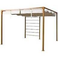 Bali pergola trælook uden cover 300x300x H: 228 cm 