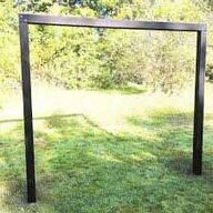 NORDIC PLAY Gyngestativ Arthur sort grundmalet inkl. sort gynge & Trapez 