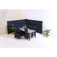 Clara dobbelt udtrækslæhegn Sort 