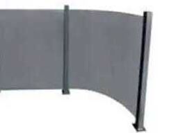 2 stk Buede Nordic Glashavehegn Røgfarvet 93x100 cm