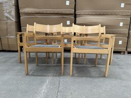 5 stk. Hans J. Wegner Model 886, Serie 1293 stole med armlæn MOMSFRI
