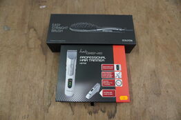 Frisør artikler HAIRGENE & EFALOCK: Hårtrimmer HGT02 og Easy Straight Brush