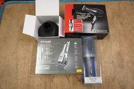Frisør artikler HAIRGENE & STHAUER m.m.: Føntørrer, hårtrimmer og 63mm fønbørste