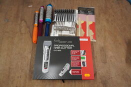 Frisør artikler HAIRGENE m.m.: Hårtrimmer, fønbørster, hårklemmer og kamme 