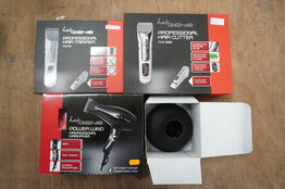 Frisør artikler HAIRGENE: Føntørrer, hårtrimmer HGT02 & hårtrimmer CHC-969