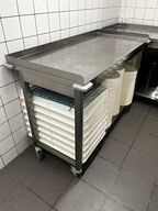 Rullebord u. Indhold GP PRODUCTION LxBxH: 140x65x92 cm.