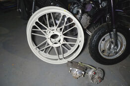 1 sæt alu-fælge t/PUCH Maxi, grundmalet